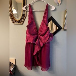 Burgundy Mini Dress